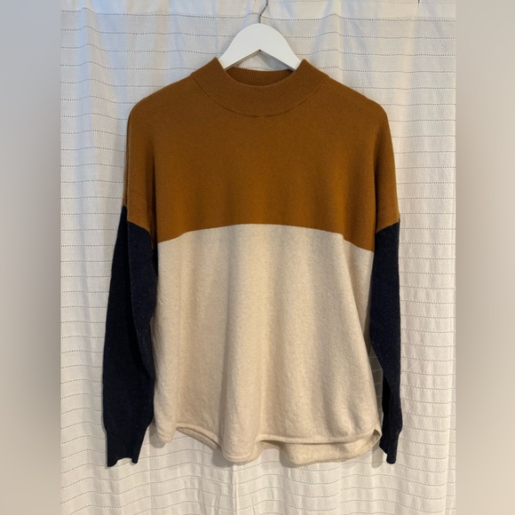 Madewell Merino Wool Alpaca Blend Colorblock Crewneck...